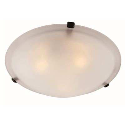 Trans Globe Lighting 58701 ROB 3 Light Flush-mount in Rubbed Oil Bronze